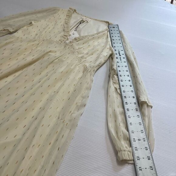 NWT Lost + Wander Champagne Evening Glow Maxi Dress Size XS New - Picture 5 of 9